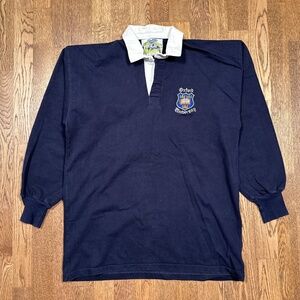 Vintage 80s 90s Bukta Oxford University England L/S Rugby Jersey Polo Mens 44"